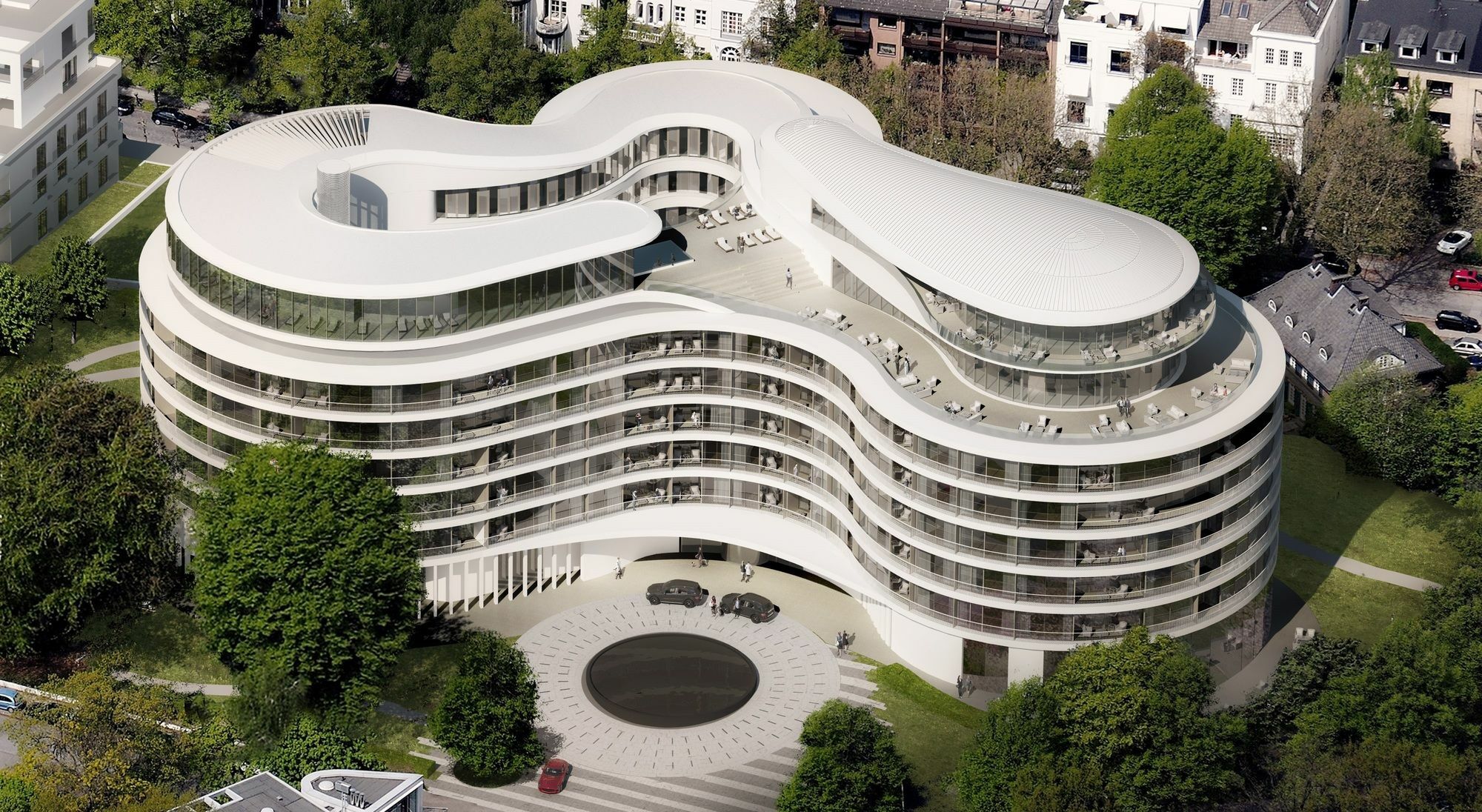 The Fontenay Hamburg Kültér fotó The new building of the University of Applied Sciences